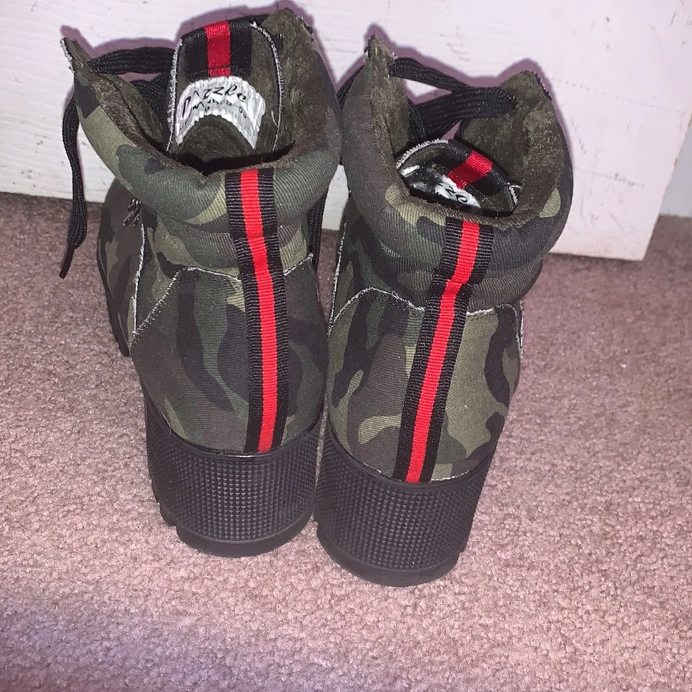 Pazzle Commander Combat Camouflage Rubber Lug Sole Boots - Picture 6 of 12